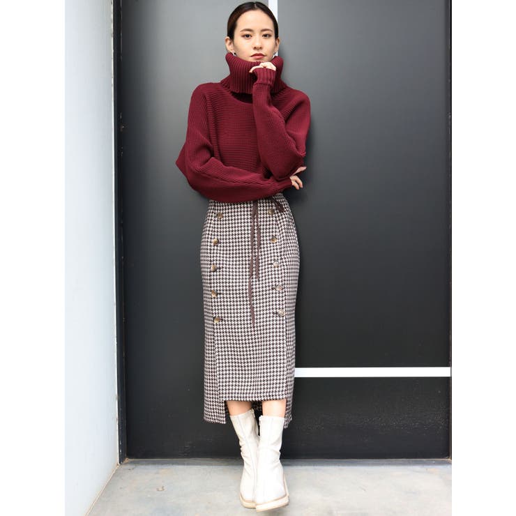 シアーポロニットプルオーバー(F BLACK): トップス │ ETRE