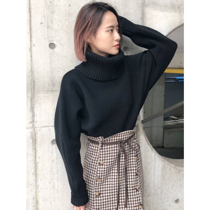 シアーポロニットプルオーバー(F BLACK): トップス │ ETRE