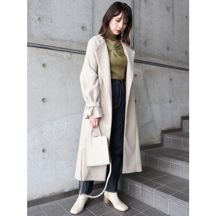 フロントツイストタイトニット[品番：MKSW0033938]｜MURUA