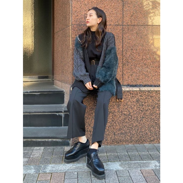 ミクスチャーカシュクールニット[品番：MKSW0034008]｜MURUA