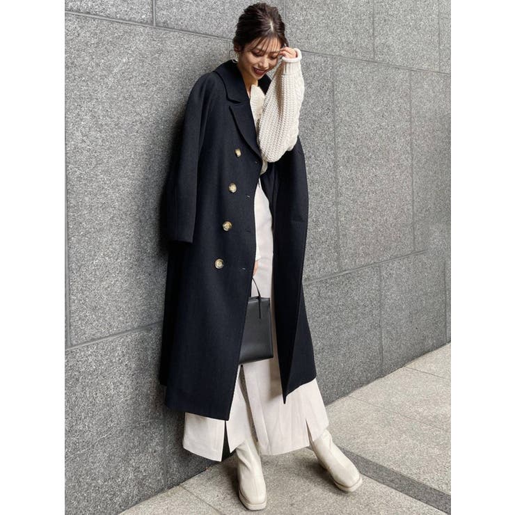 [美品 良好] EMPORIO ARMANI ダブルコート (ヘリンボーン生地) ヘリンボーンダブルコート[品番：MKSW0033210]｜MURUA（ムルーア）の