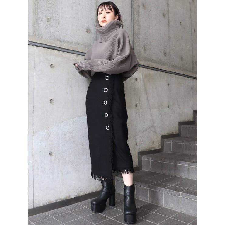 フリンジラップスカート[品番：MKSW0032755]｜MURUA（ムルーア