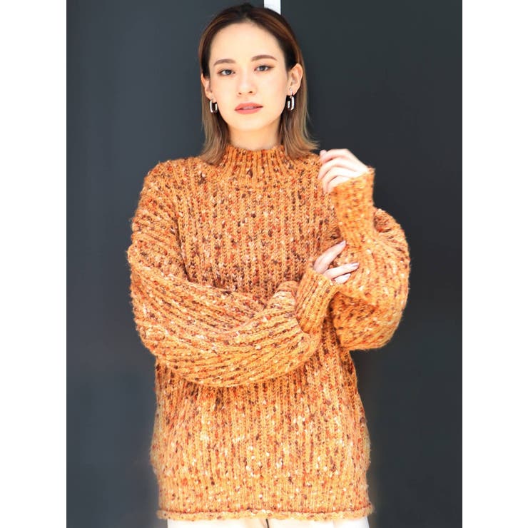 カラーネップニット[品番：MKSW0033812]｜MURUA（ムルーア）のレディースファッション通販｜SHOPLIST（ショップリスト）