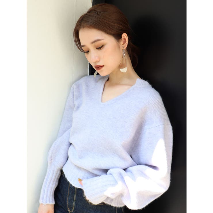 メランジバルーンスリーブニット 品番 Mksw Murua ムルーア のレディースファッション通販 Shoplist ショップリスト
