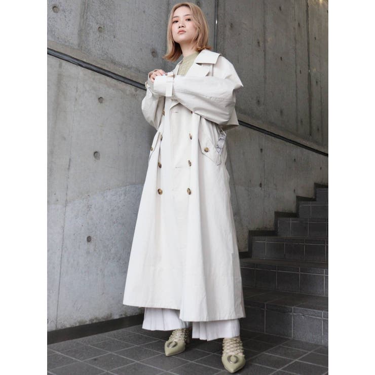 サイドスリットトレンチコート[品番：MKSW0034481]｜MURUA（ムルーア