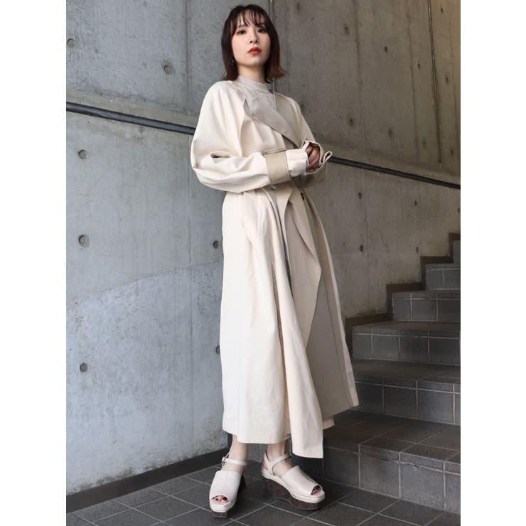スイッチカラートレンチコート[品番：MKSW0035799]｜MURUA