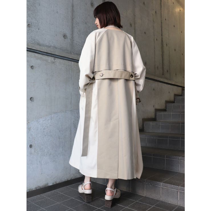 スイッチカラートレンチコート[品番：MKSW0035799]｜MURUA