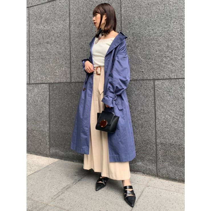 ONLINE限定】レースプリーツトレンチコート[品番：MKSW0035810