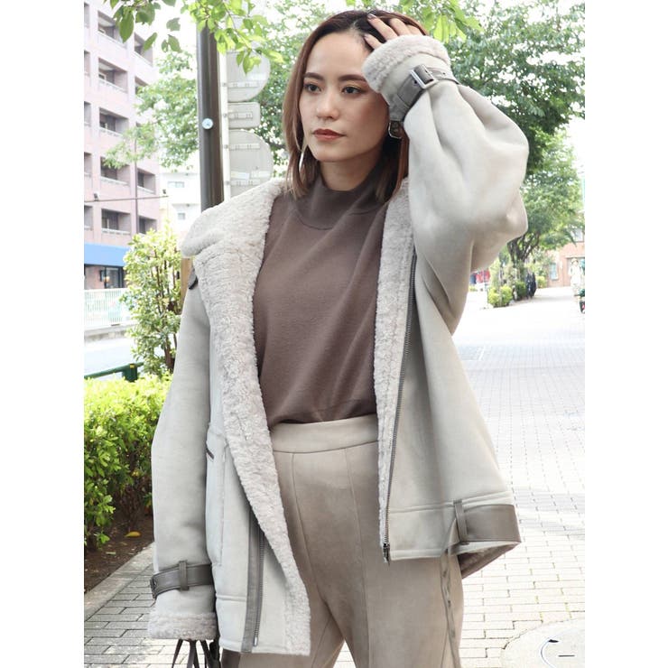 アレンジタックムートンブルゾン[品番：MKSW0034289]｜MURUA（ムルーア  