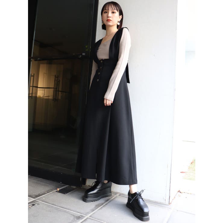 ロングフレアジャンスカ[品番：MKSW0034486]｜MURUA（ムルーア