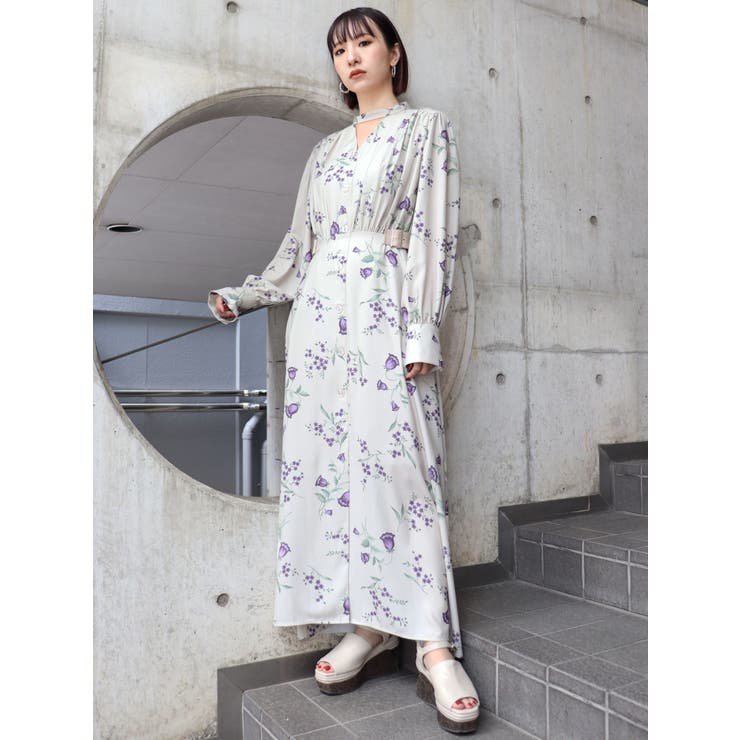 サイドベルトフラワーワンピース 品番 Mksw Murua ムルーア のレディースファッション通販 Shoplist ショップリスト
