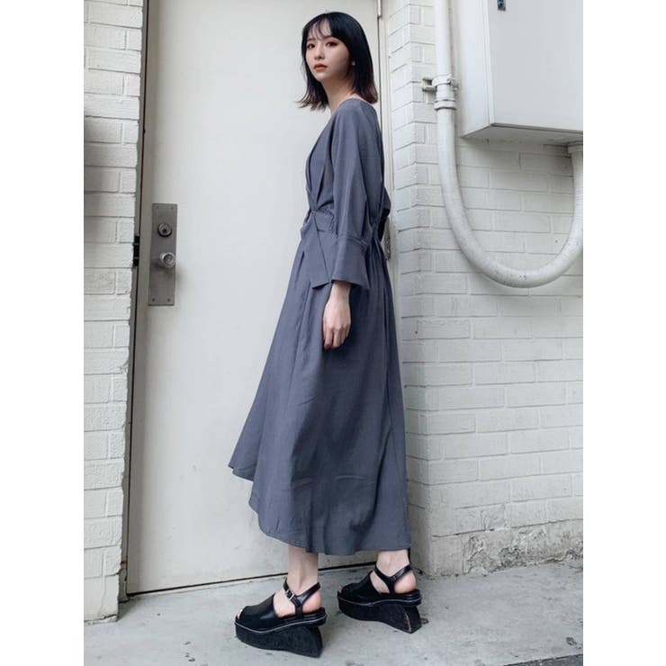 カシュクールコルセットワンピース[品番：MKSW0036024]｜MURUA