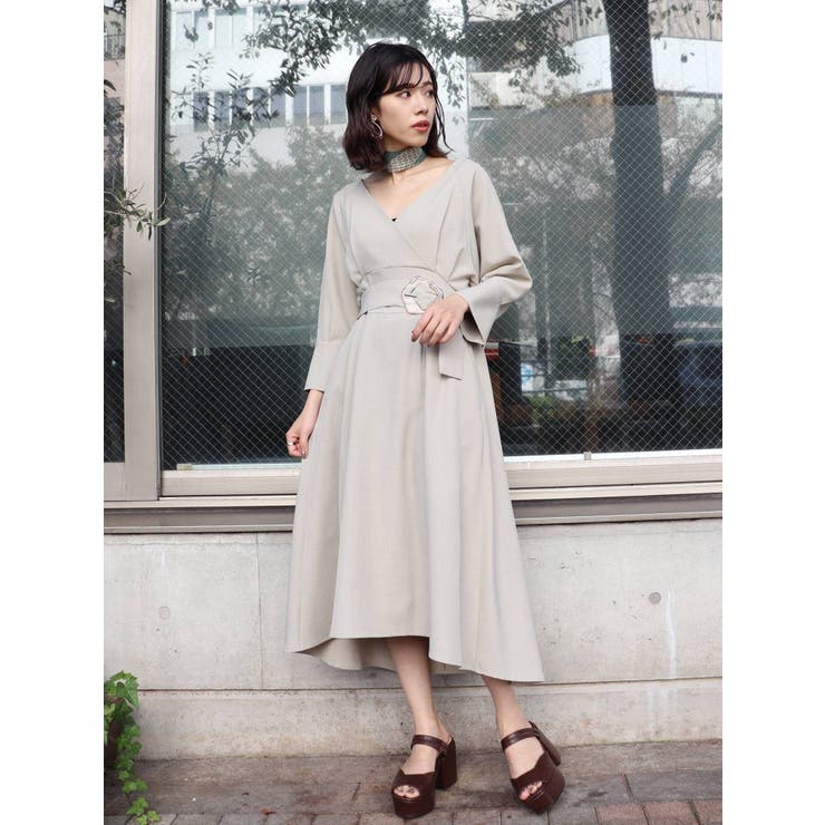 カシュクールコルセットワンピース 品番 Mksw Murua ムルーア のレディースファッション通販 Shoplist ショップリスト