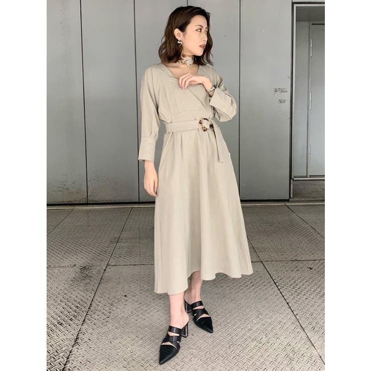 カシュクールコルセットワンピース[品番：MKSW0036024]｜MURUA