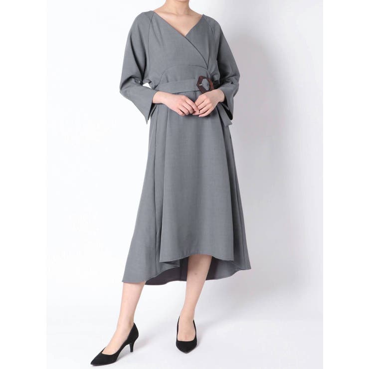 カシュクールコルセットワンピース[品番：MKSW0036024]｜MURUA