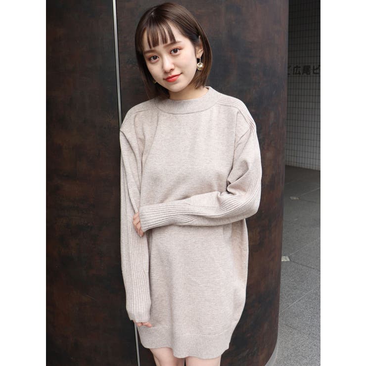 ショルダーラインニットミニワンピース 品番 Mksw Murua ムルーア のレディースファッション通販 Shoplist ショップリスト