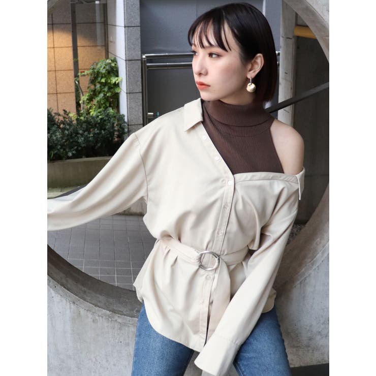 ♥まりも様♥MURUA　ドッキングシャツ ♥まりも様♥MURUA ドッキングシャツ MURUA ビスチェドッキングT