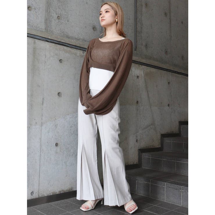 ヘムタックフレアパンツ[品番：MKSW0034492]｜MURUA（ムルーア