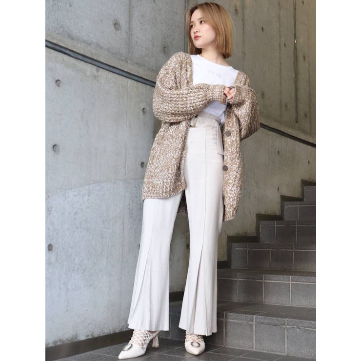 時間限定最終値下げ【美品】MURUA  ヘムタックフレアパンツ  KHK ヘムタックフレアパンツ[品番：MKSW0034492]｜MURUA（ムルーア