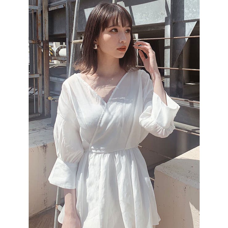 シアーカシュクールシャツ[品番：MKSW0035959]｜MURUA（ムルーア