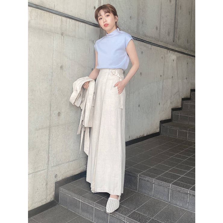 【限定製作】 ラップワイドパンツ[品番：MKSW0035910]｜MURUA（ムルーア）の パンツ