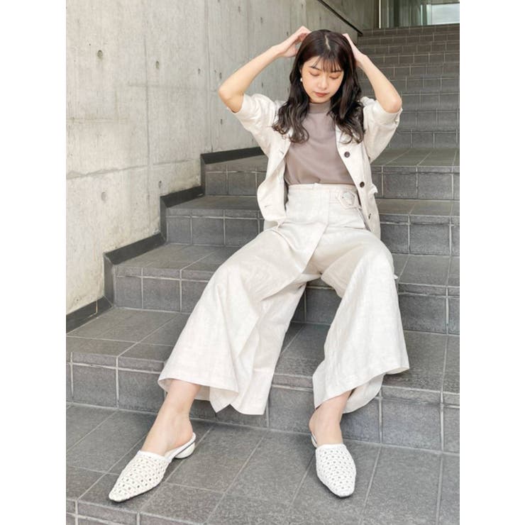 【安心発送】 ラップワイドパンツ[品番：MKSW0035910]｜MURUA（ムルーア）の パンツ
