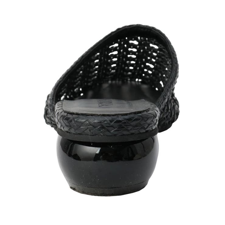 B01882 MURUA ムルーア　バイカラーヒールローファー BINA バイカラー ローファー 2.0cm BLACK（ローファー
