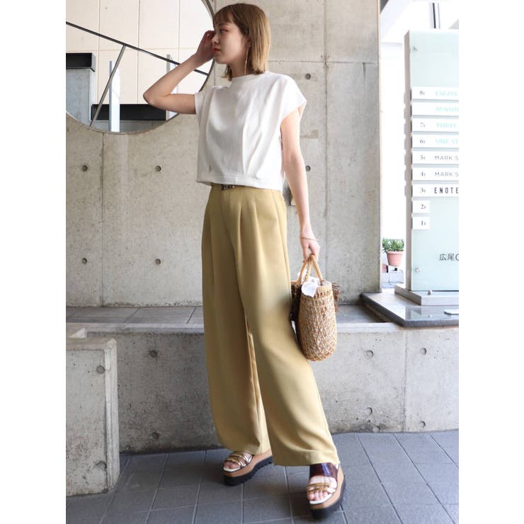 Murua エアリーロングワイドパンツ バギーパンツ