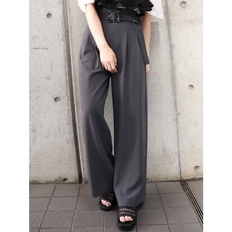 タックワイドパンツ 品番 Mksw Murua ムルーア のレディースファッション通販 Shoplist ショップリスト