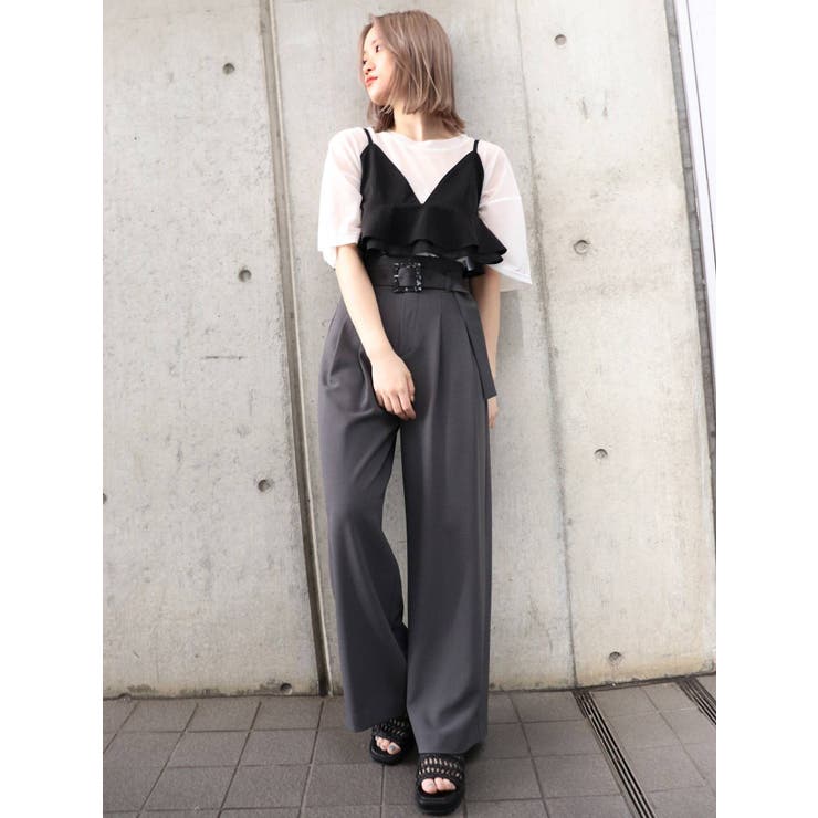 タックワイドパンツ[品番：MKSW0036644]｜MURUA（ムルーア）の