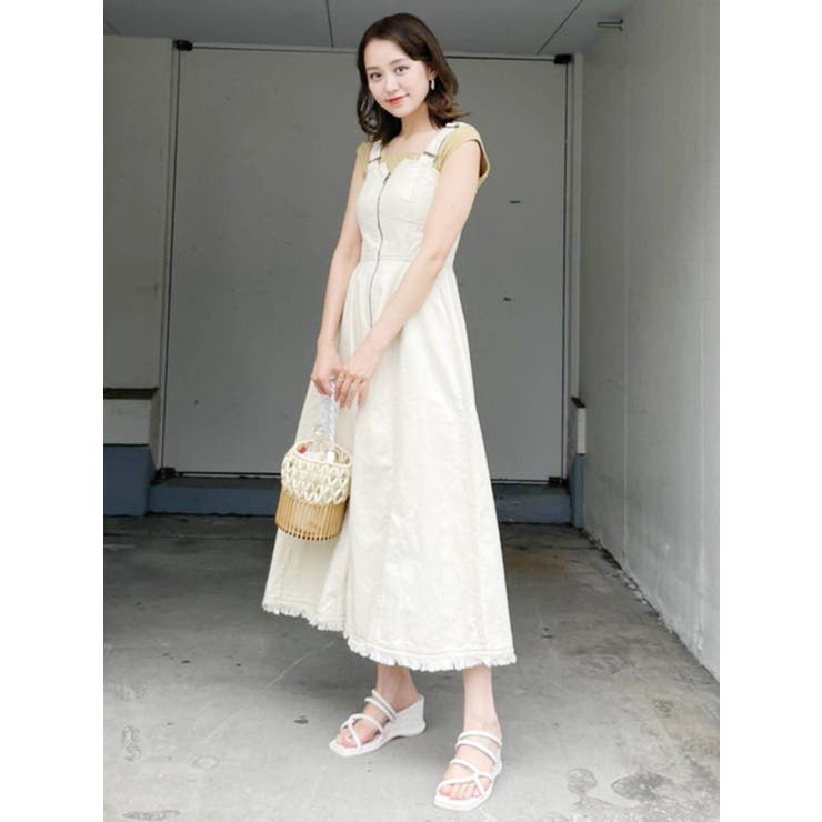 デニムマキシワンピース[品番：MKSW0037406]｜MURUA（ムルーア