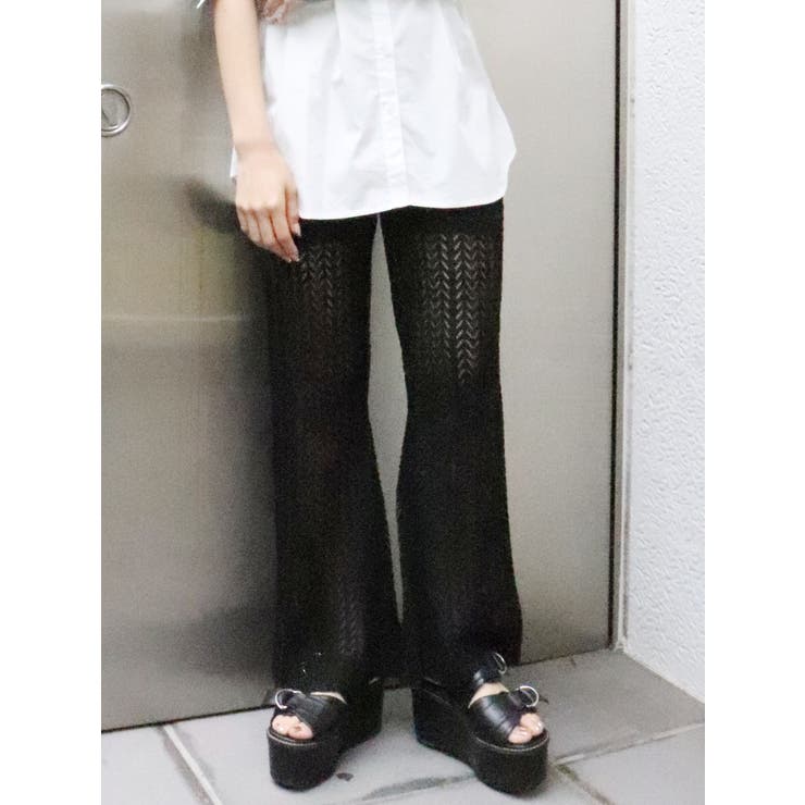 シアージャガードフィットフレアパンツ[品番：MKSW0038468
