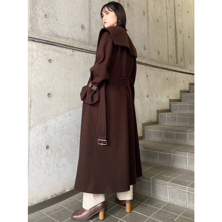 MURUA セーラーカラーコート（グリーン） -ファッション通販