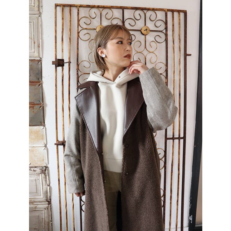 ドッキングボアコート[品番：MKSW0038256]｜MURUA（ムルーア）のレディースファッション通販｜SHOPLIST（ショップリスト）