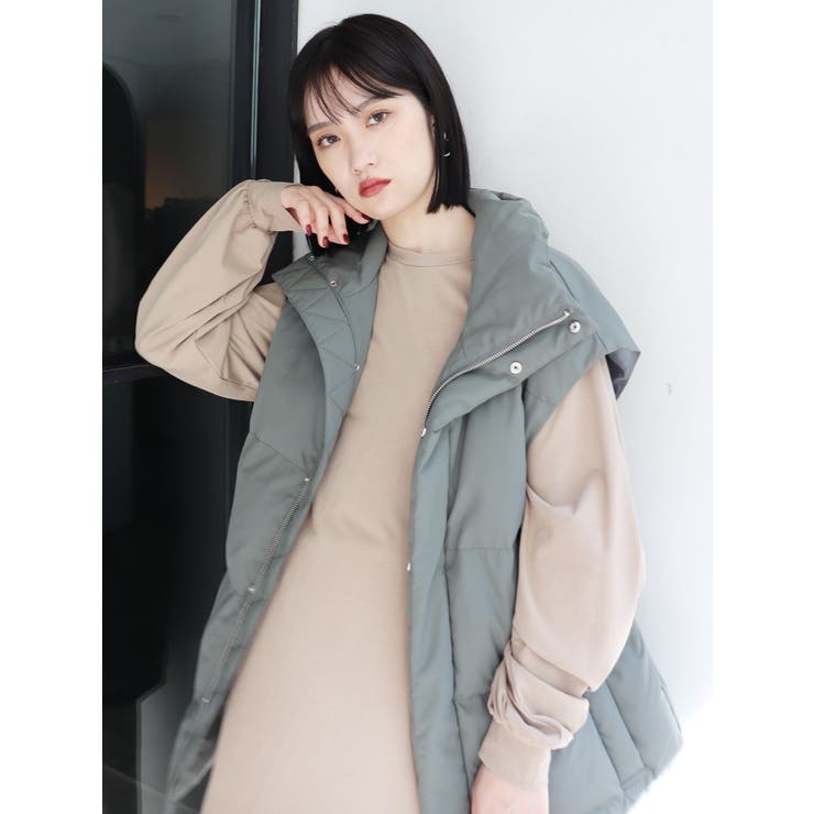 新品未使用 23区オンワード樫山 Thermore サーモア ダウンベスト 38 TAION-W002WZ_D.OLIVE_56ad7395-