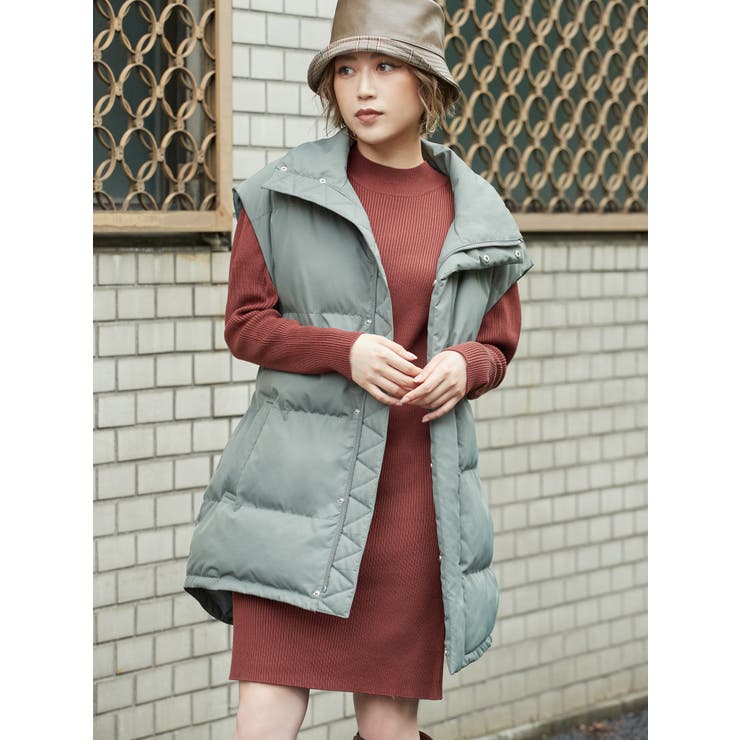 ロングエアコンダウンベスト[品番：MKSW0040150]｜MURUA