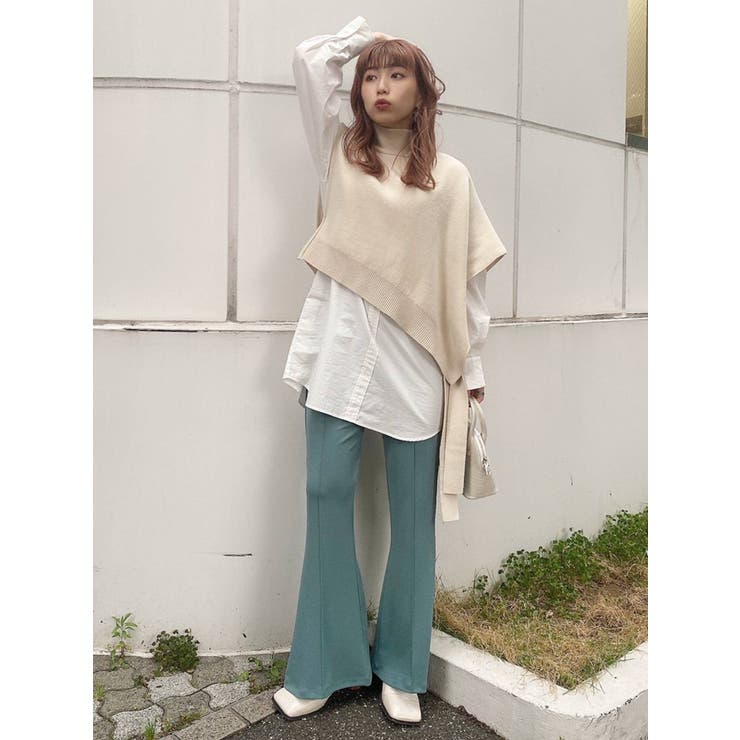 ベストレイヤードシャツワンピース[品番：MKSW0038932]｜MURUA