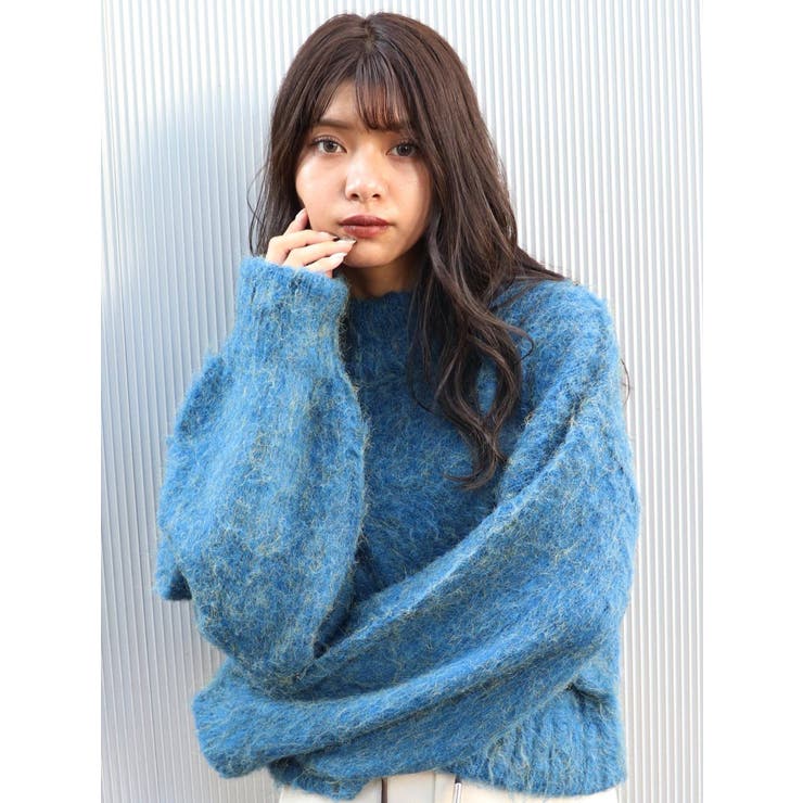 ショートブラッシュドニット[品番：MKSW0040551]｜MURUA（ムルーア）の