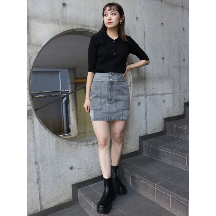 MURUA ハイウェストタイトミニスカート ハイウエストタイトミニスカート【セットアップ着用可能】[品番