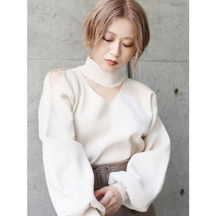 チョーカーニット[品番：MKSW0041337]｜MURUA（ムルーア）のレディース