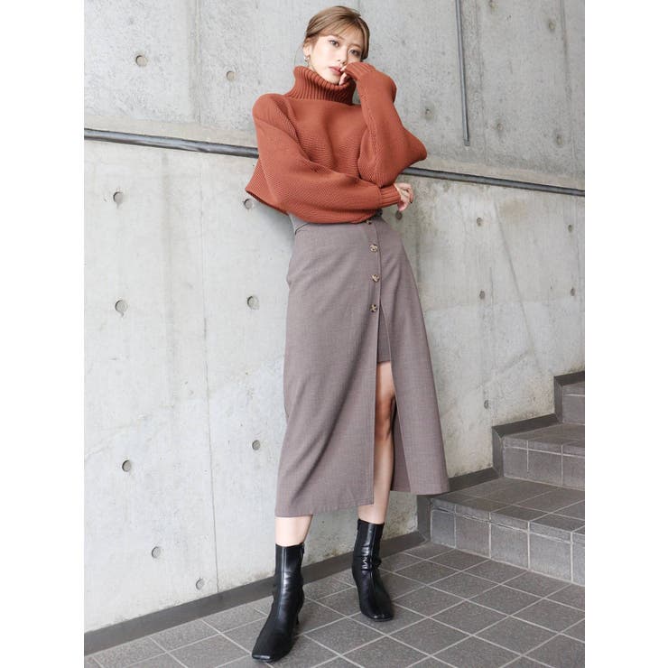 BIGタートルニットプルオーバー[品番：MKSW0041341]｜MURUA