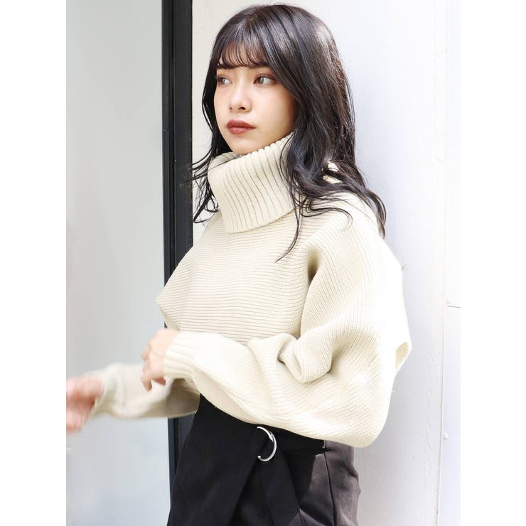 BIGタートルニットプルオーバー[品番：MKSW0041341]｜MURUA