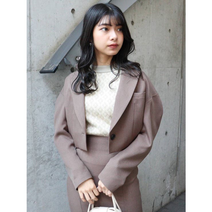 パウダーツイルショートジャケット[品番：MKSW0055191]｜MURUA