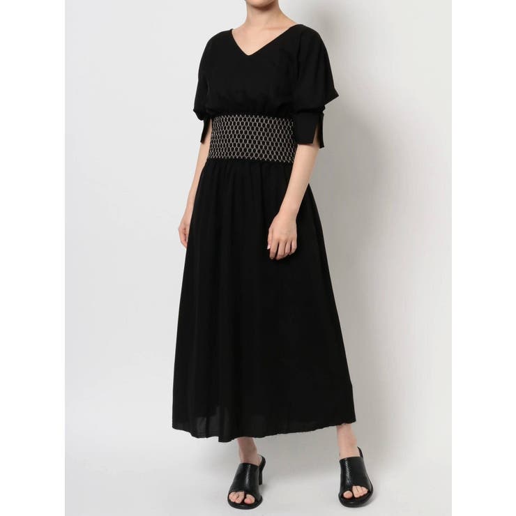 スモッキングワンピース[品番：MKSW0042780]｜MURUA（ムルーア