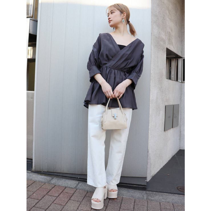 シアーカシュクールシャツ[品番：MKSW0043639]｜MURUA（ムルーア）のレディースファッション通販｜SHOPLIST（ショップリスト）