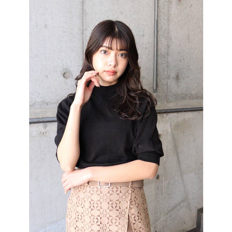 美品✴︎憧れのブルーアイリスミンク　ハーフコート　袖口パフスリーブ Remind me and forever/【人気シリーズ】ヤクタッチハーフZIP