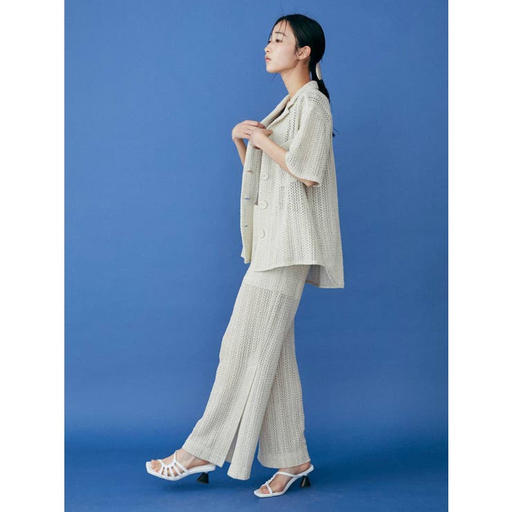 メッシュスリットパンツ【セットアップ着用可】[品番