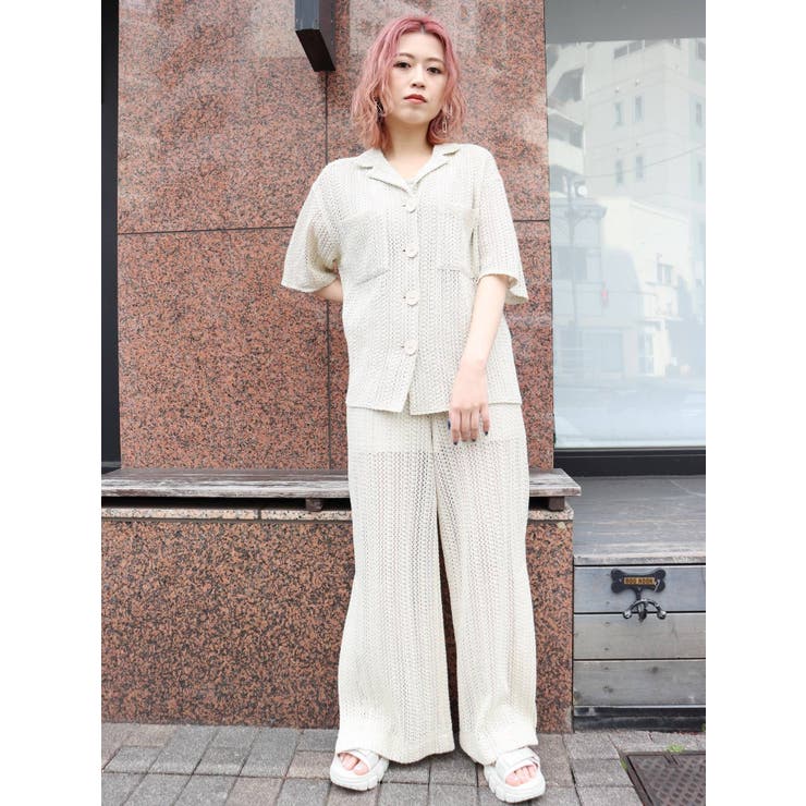 ムルーア スリットパンツ メッシュスリットパンツ【セットアップ着用可】[品番