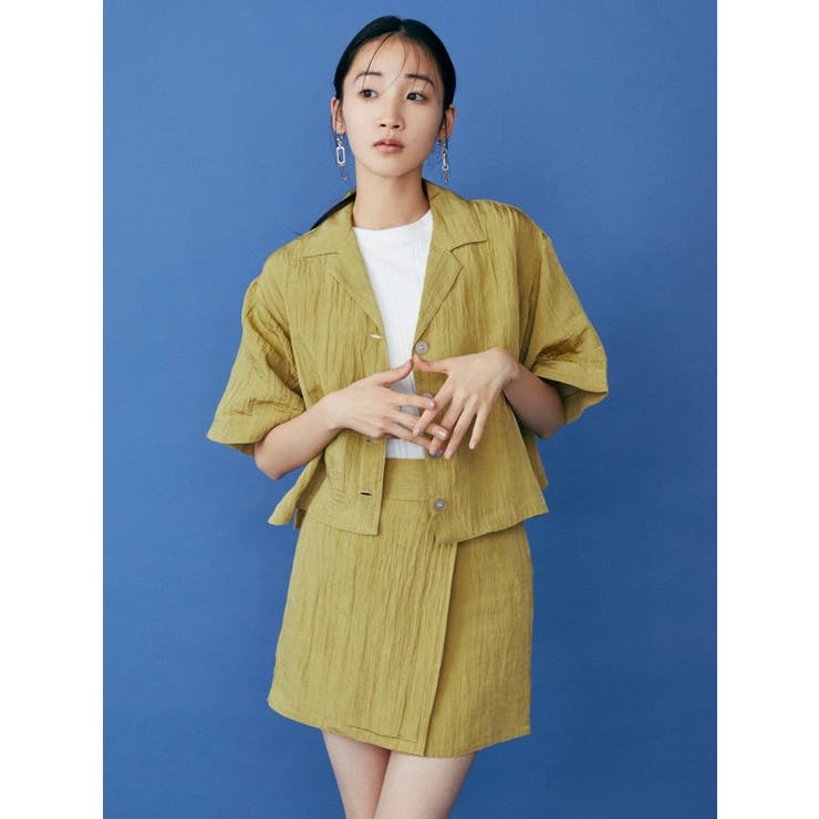 ハイウエストラップミニスカート【セットアップ着用可】[品番