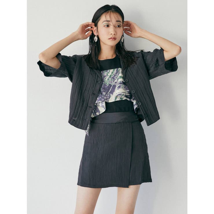 ハイウエストラップミニスカート【セットアップ着用可】 | MURUA | 詳細画像6 